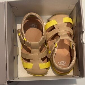 UGG Kids Sandals - Beige and Yellow